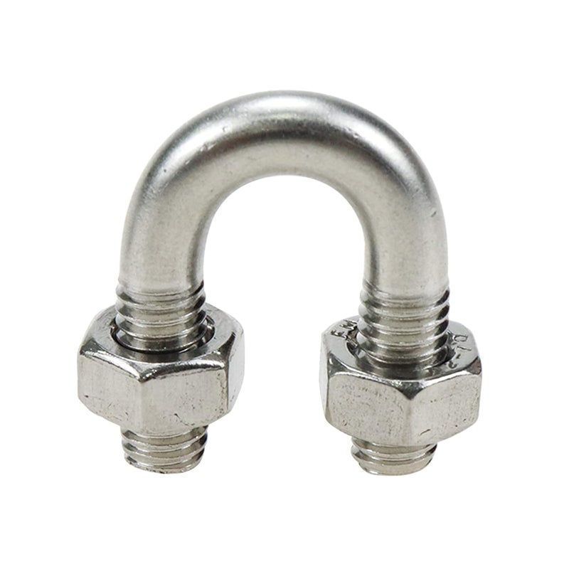 Sscon 10Pcs M6x8 304 Stainless Steel U-Bolt Fastener for 8mm Pipe Dia - Image 3